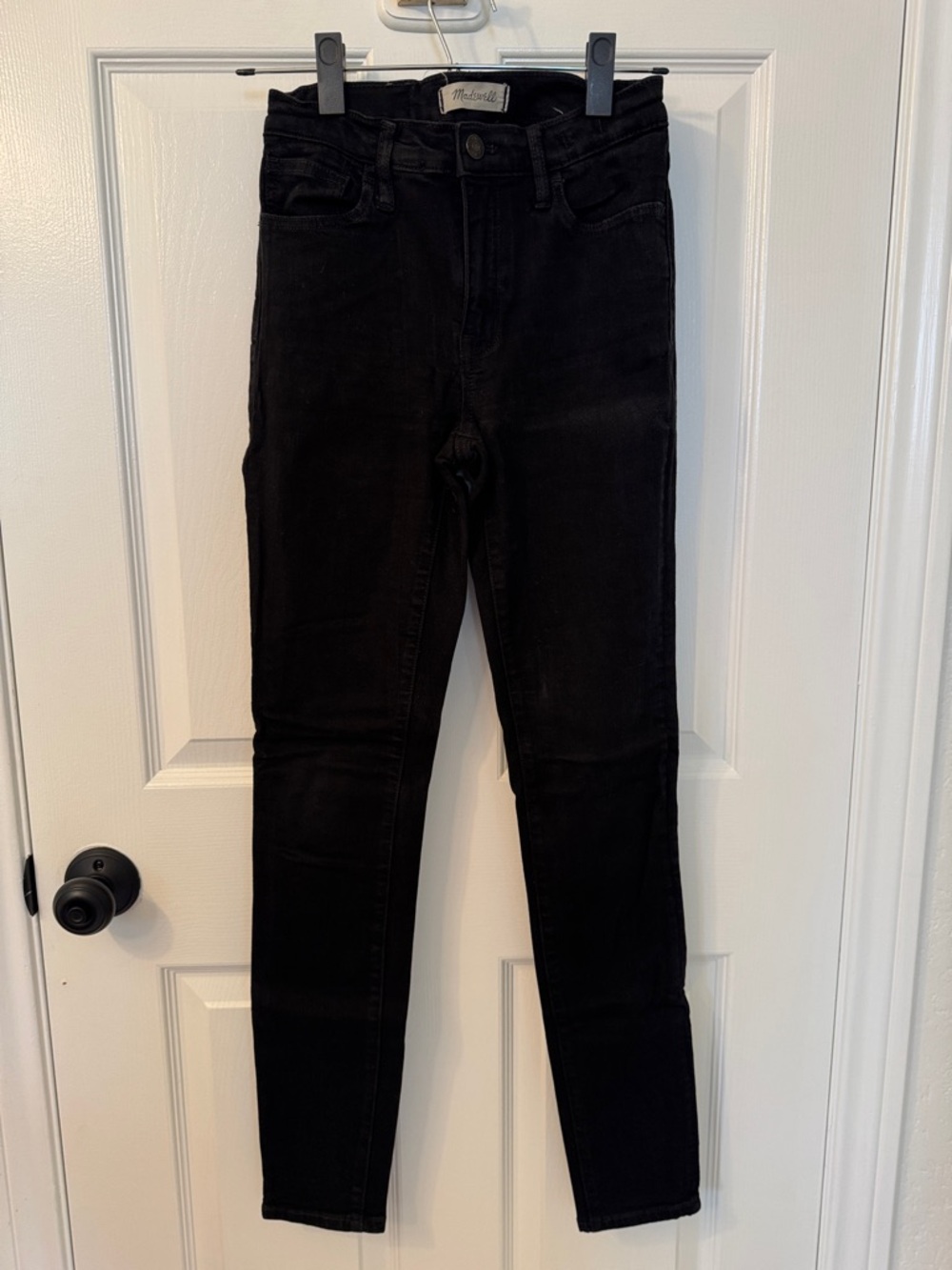Madewell Black High-Rise Skinny Jeans (Roadtripper)